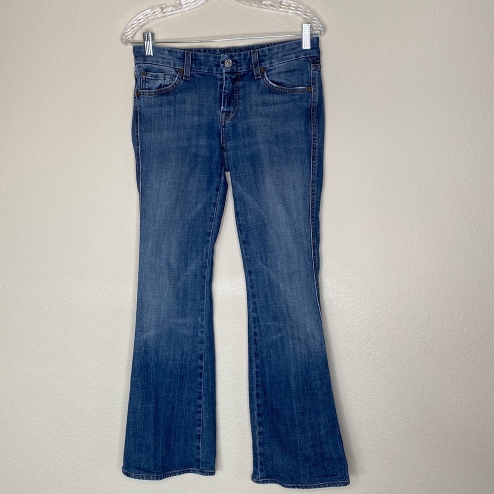 7 for all mankind rhinestone A pocket jeans Sz 26
